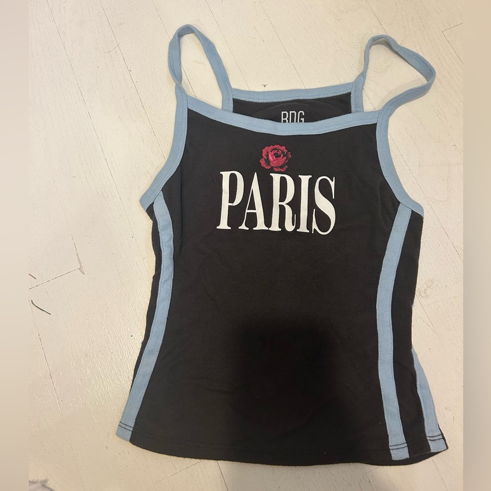BDG Urban Outfitters Grey And Blue Paris Tank Top size small worn once